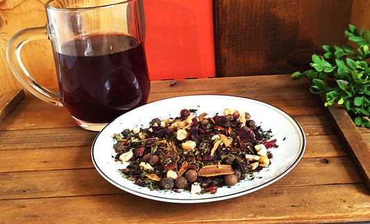 Autumn Harvest Tea, fruit, spice and flower loose tea
