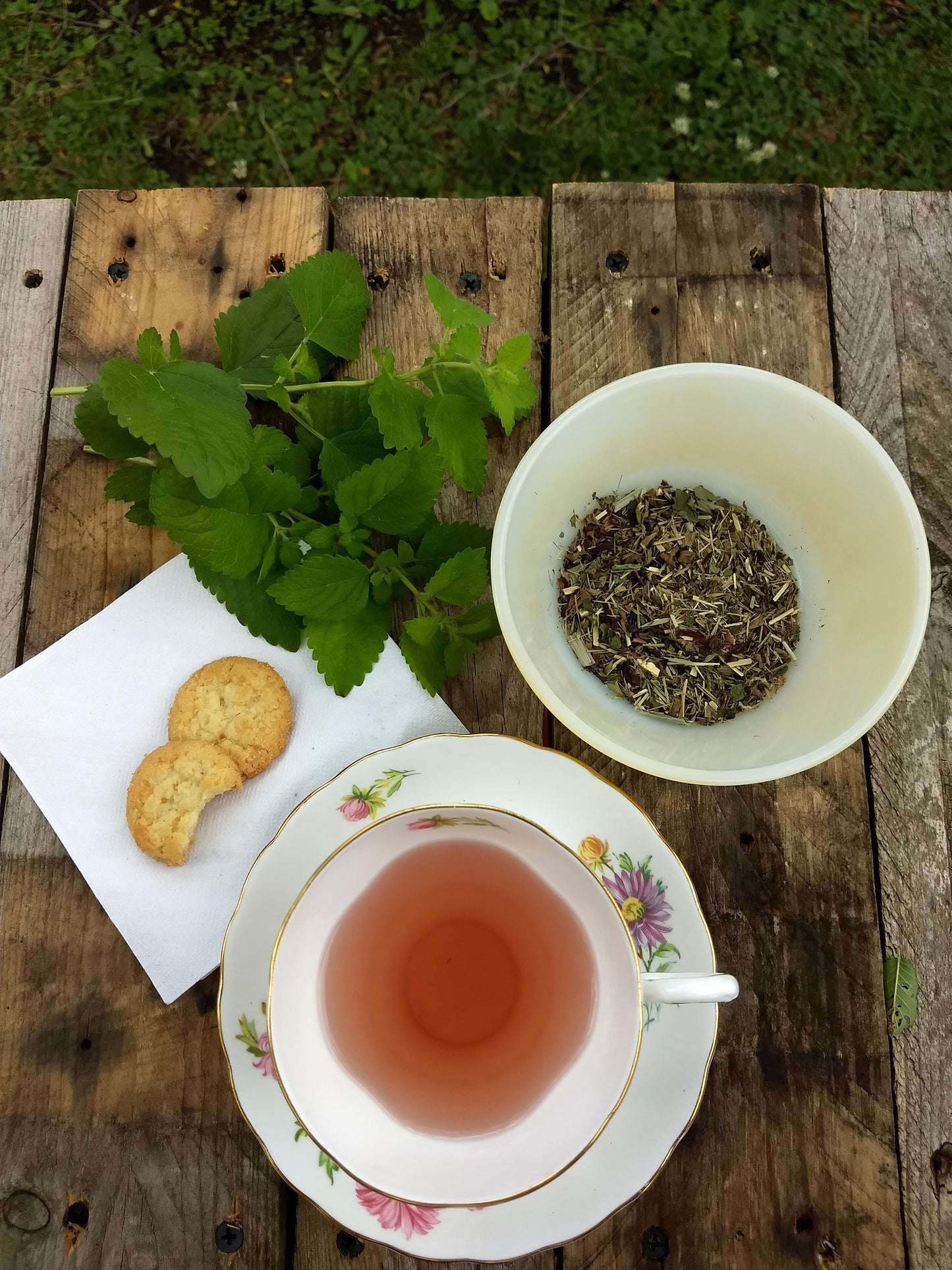 Relaxation Holy Basil Loose Herbal Tea, Tulsi, lavender, hibiscus, lemon balm, mint, rosehips, caffeine free, organic herb tea, lemon grass