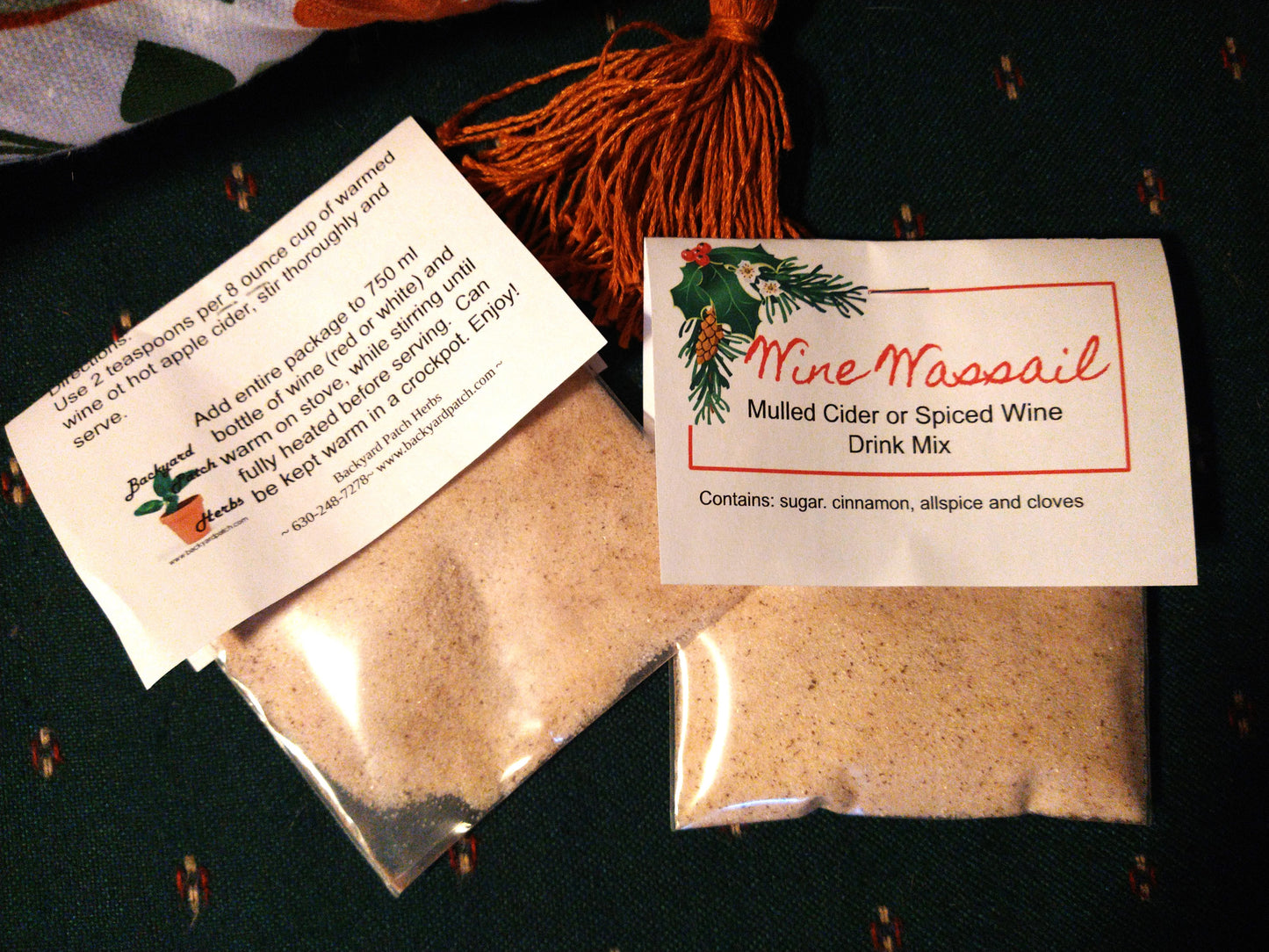 Hot Spiced Wine Blend, makes hot cider and wine into a treat