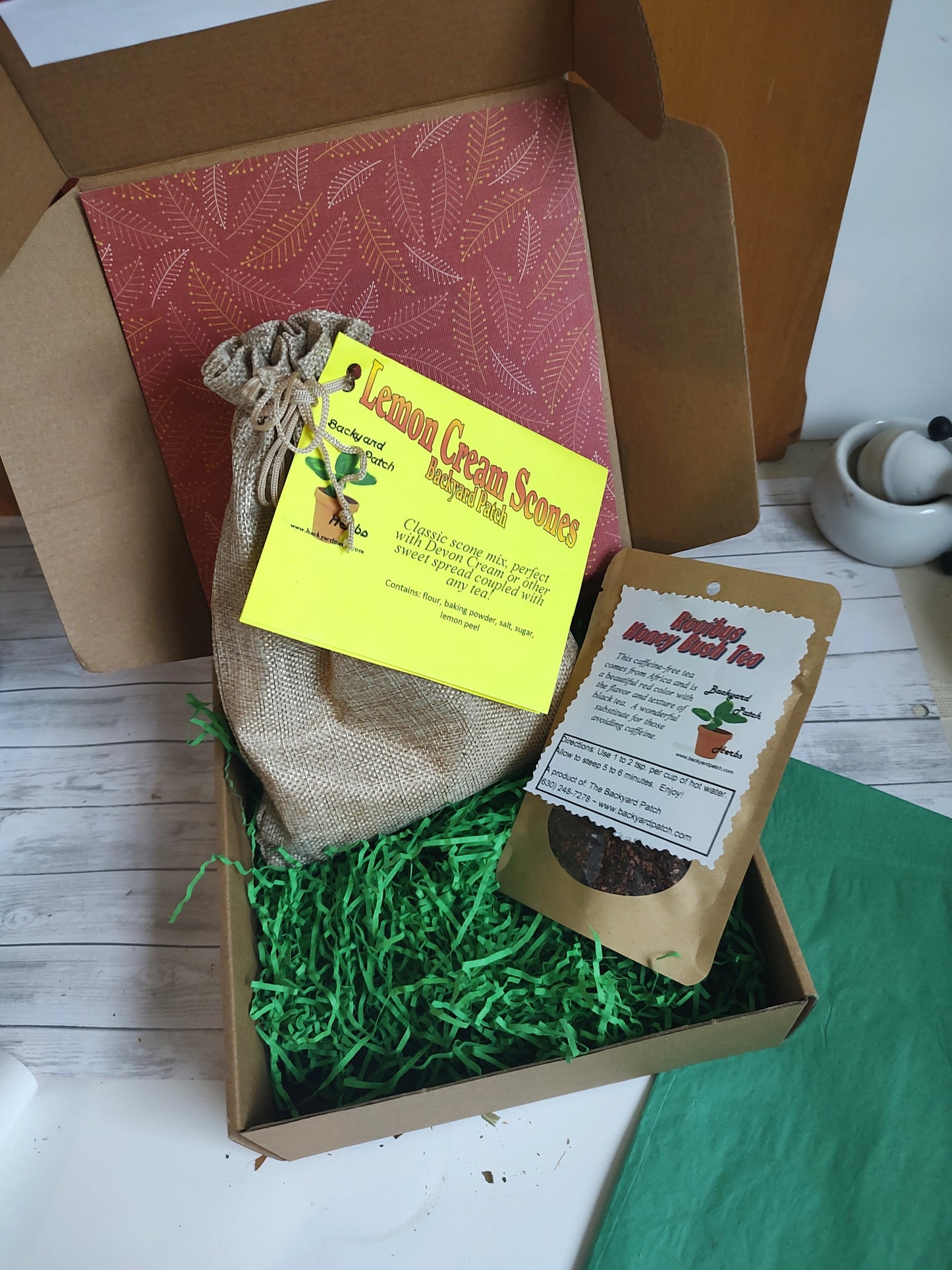 Scone and Tea Package, Rooibus Tea and Friendship Scones