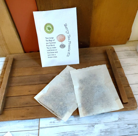 Cocktail / Mocktail Kit Berry Herb Tea Freezie - slushy summer drink kit with full instructions