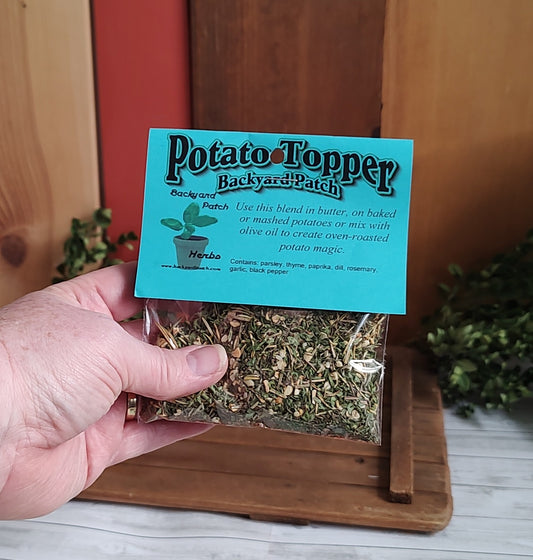 Roasted Potato Mix, Hand-blended salt free dry herb seasoning mix, Potato Topper