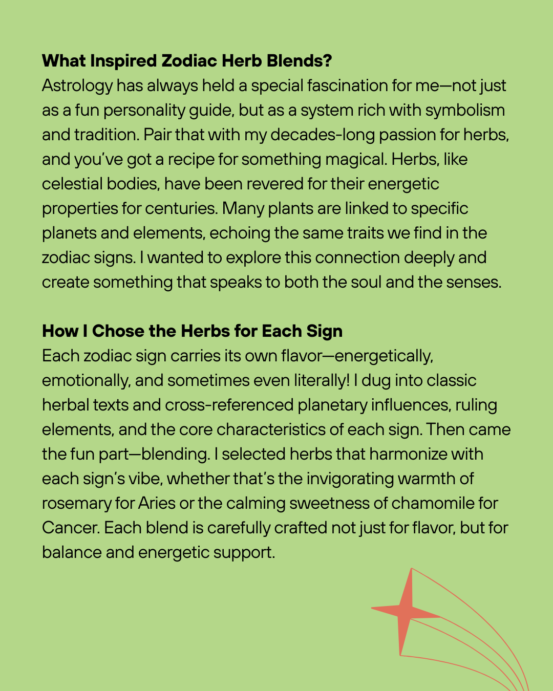 Zodiac Cooking and Tea Blend for the sign of Cancer (June 21 to July 22)