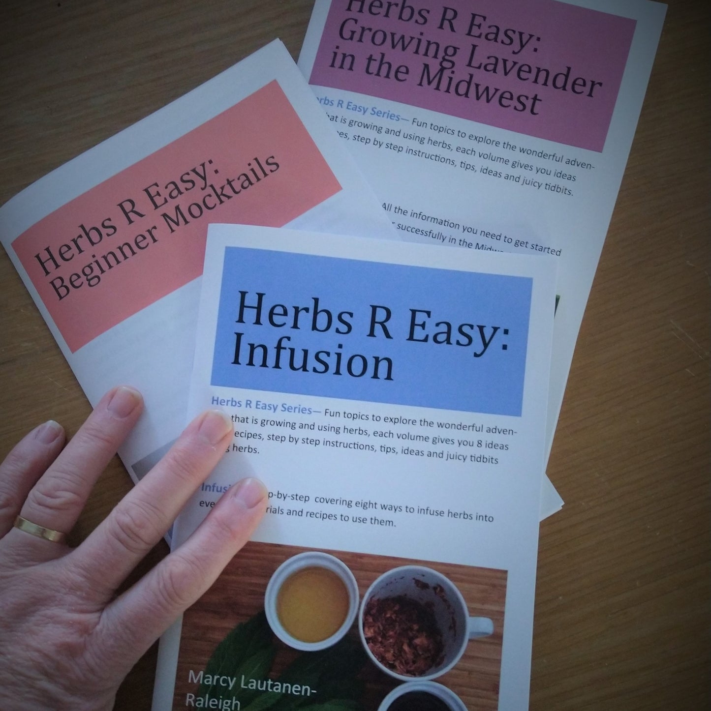 Beginner Mocktails - Herbs R Easy series by Marcy Lautanen-Raleigh