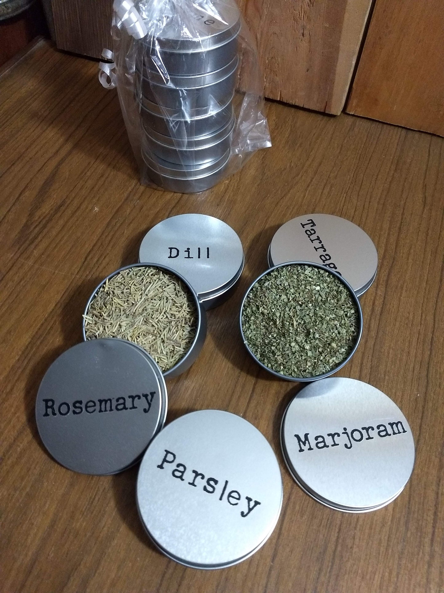 Individual Single Herbs to refill your spice / herb rack from Backyard Patch Herbs