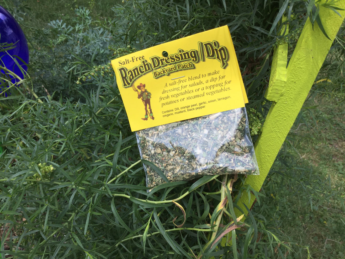 Ranch Dressing Dip Mix, Hand-blended, salt free dry Herb Cooking Mix