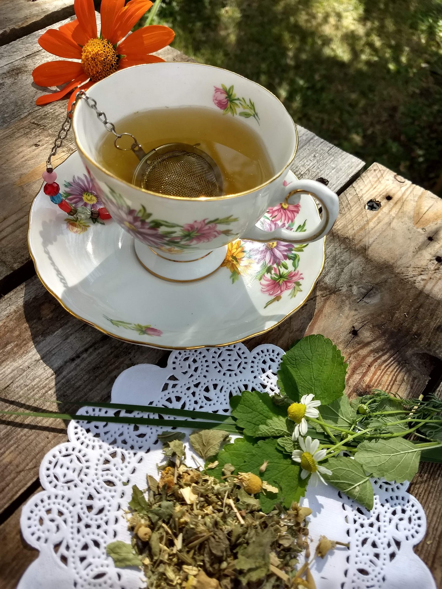 Rest Easy Loose Herbal Tea, mint, chamomile, lemon grass