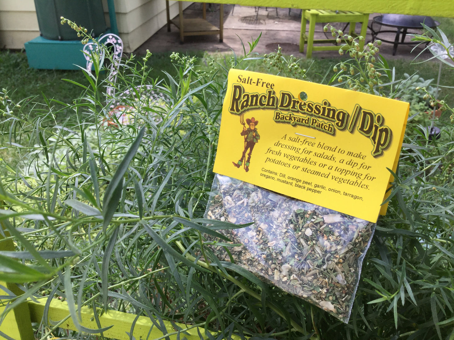 Salt-free Ranch Dressing Mix, Hand-blended Dry salt free Cooking Herb Mix, no salt, gluten free