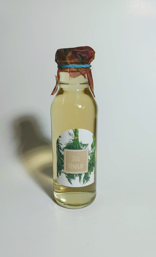 Herbal Vinegar, Gourmet Dill Herb flavored vinegar, marinade, dressing