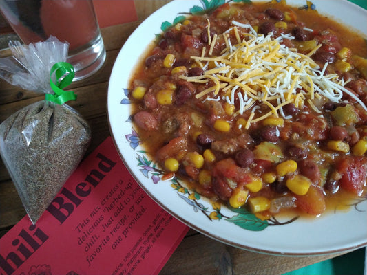 Chili Herb Blend, Gourmet dry soup mix, can be vegan or vegetarian, organic