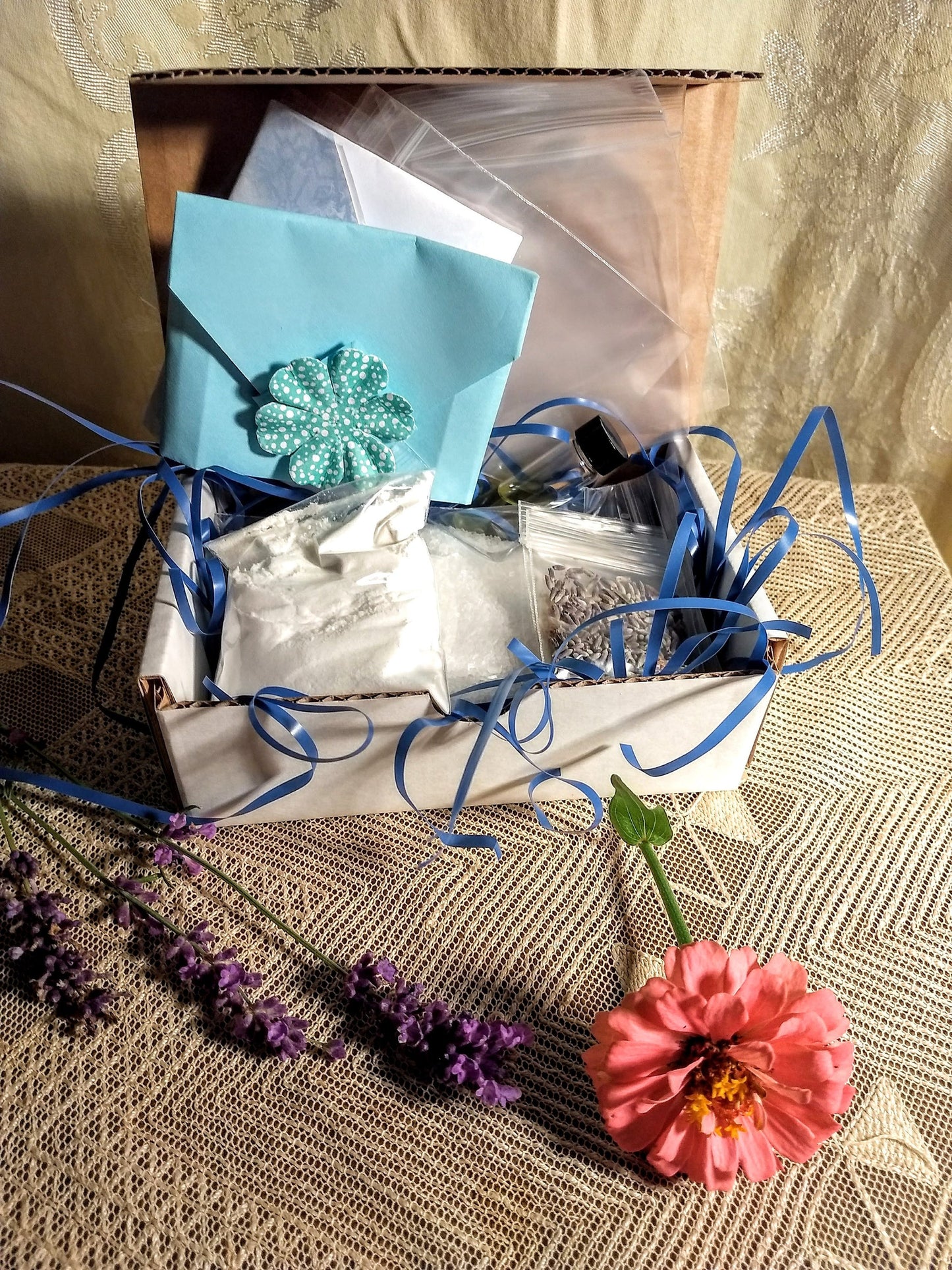 DIY Bath Salts Kit, create homemade bath soak with everything you need