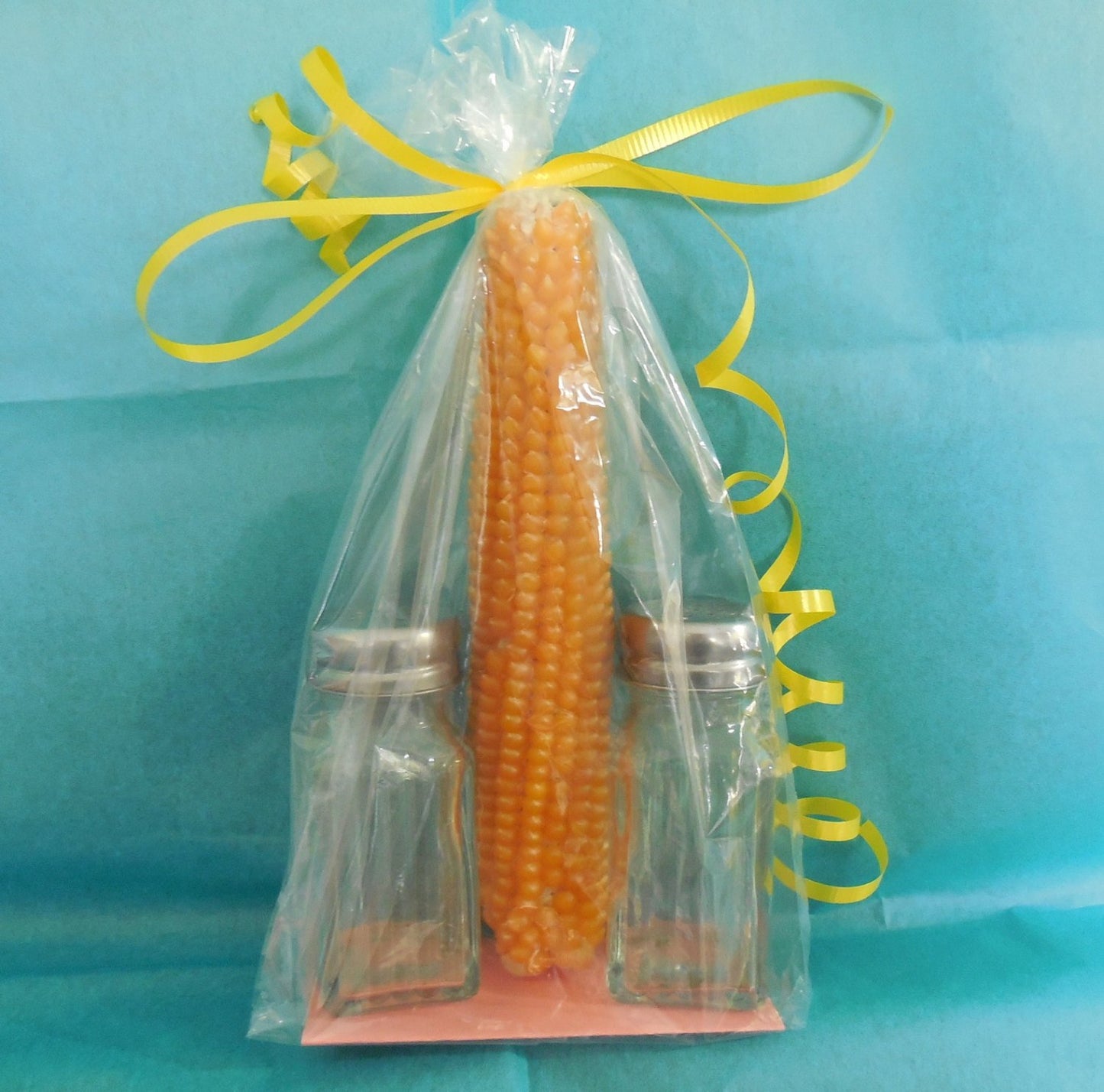 Popcorn Cob with two Jars Salt-free Popcorn Seasoning Sprinkles Gift Set