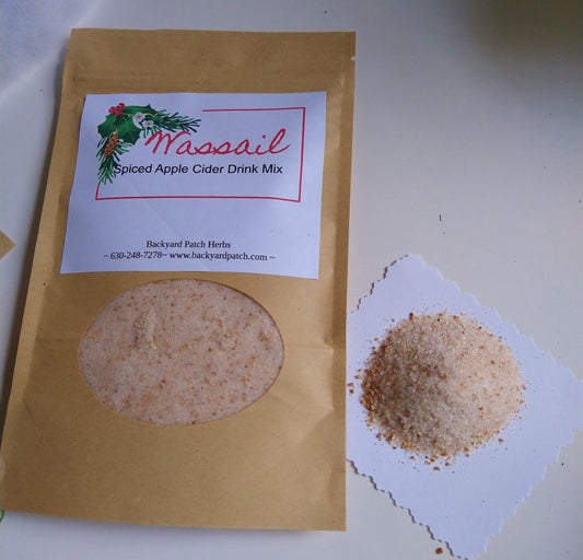 Wassail Apple Cider Drink Mix, Spices and Sugar for flavored apple juice or cider