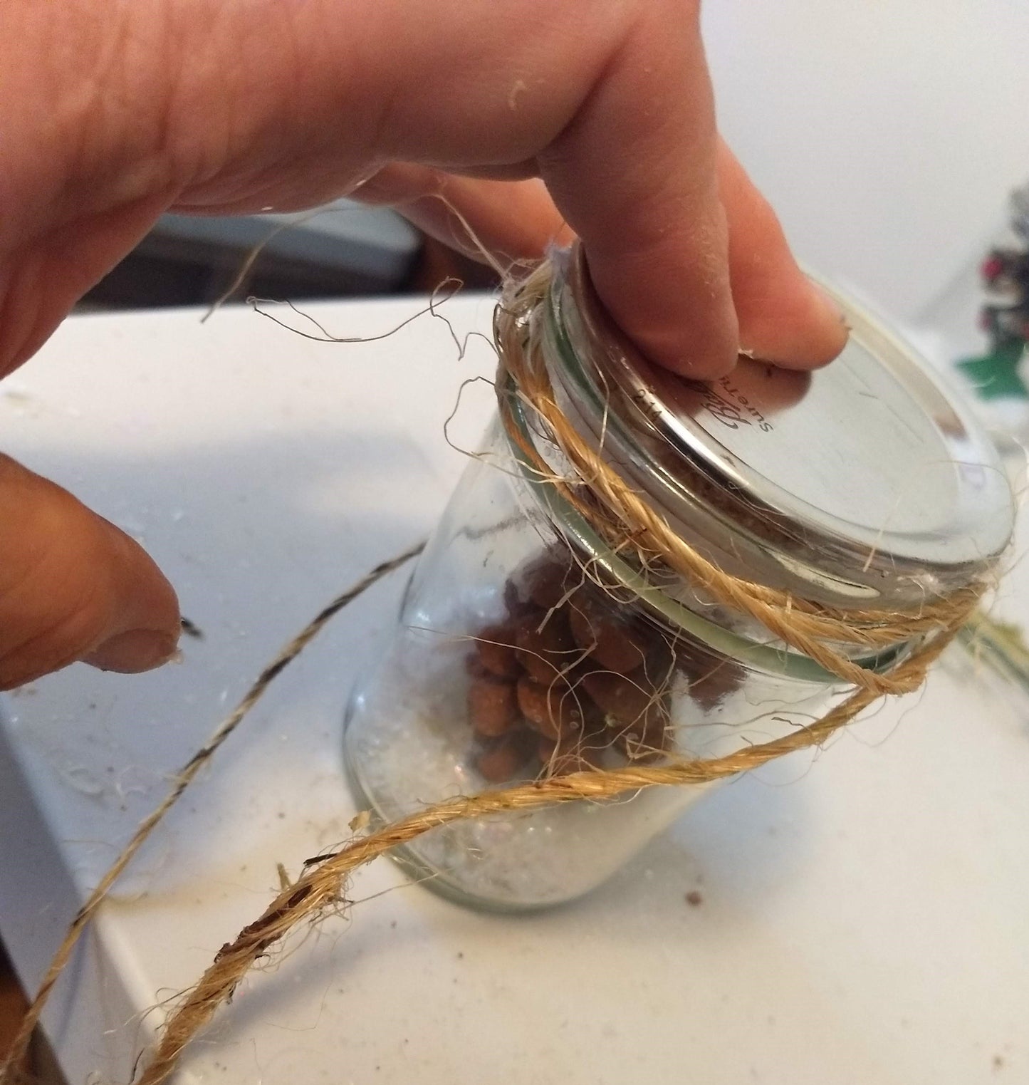 DIY dry snow globe kit - make a fun project at home this winter!