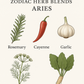 Zodiac Cooking and Tea Blend, for Aries (March 21 to April 19)