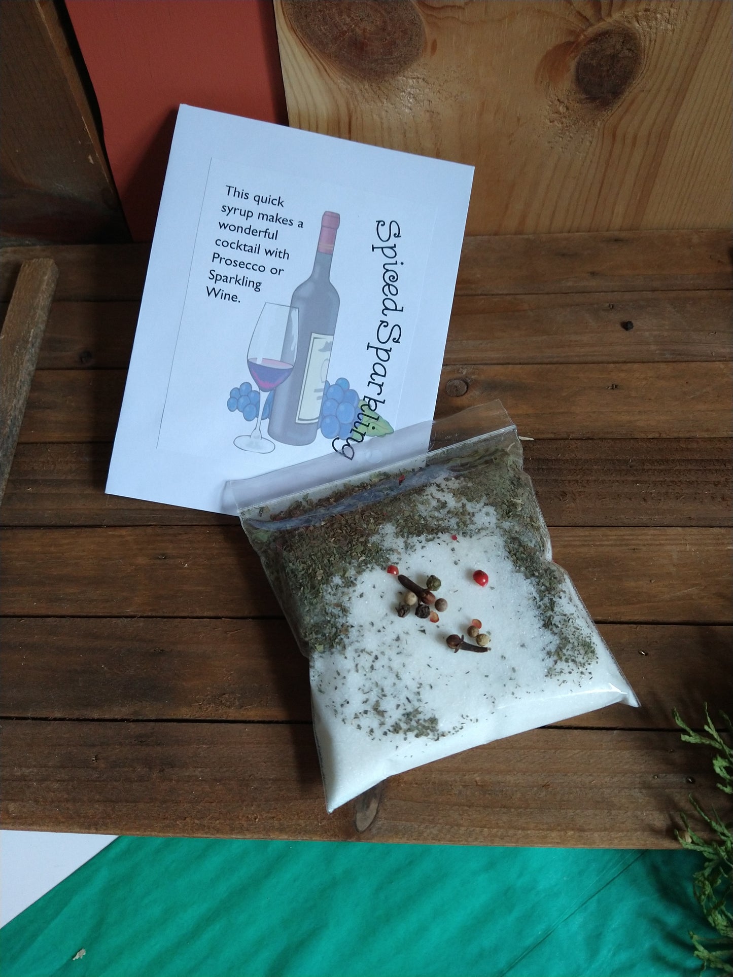 DIY Cocktail/ Mocktail Kits, make flavored bourbon, cider, tea and wine at home, craft artisanal cocktails, herbed simple syrup, mulled wine