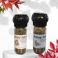 Salt Substitute Grinder Jars, salt-free blends created with garlic, onion, basil, rosemary