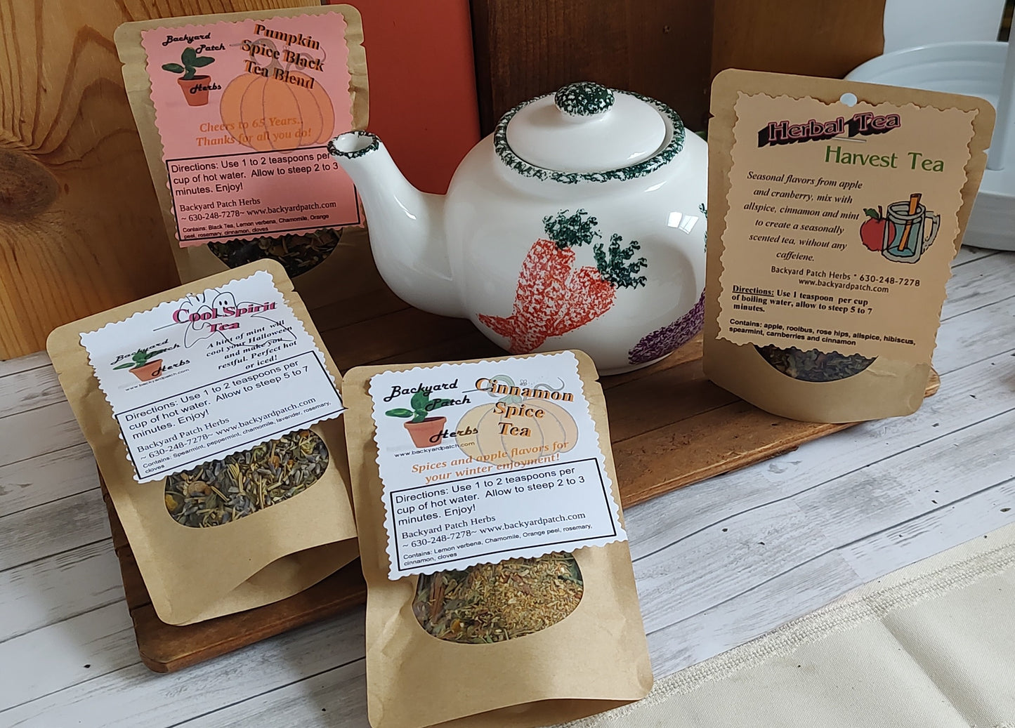Autumn Harvest Tea, fruit, spice and flower loose tea
