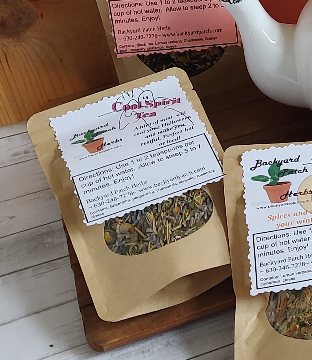 Cool Spirit Spooky Season / Halloween Loose Herbal Tea, mint, lavender, chamomile, cloves