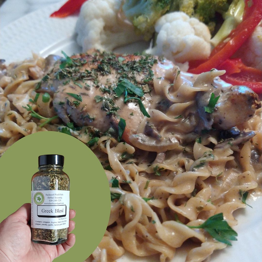 Greek Blend Shaker Seasoning Jar, salt-free blend for pasta, veggies, spreads, dips and more