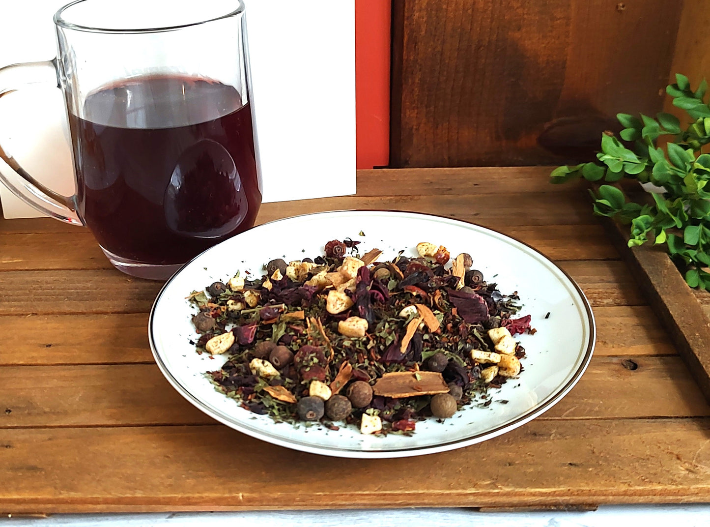 Autumn Harvest Tea, fruit, spice and flower loose tea