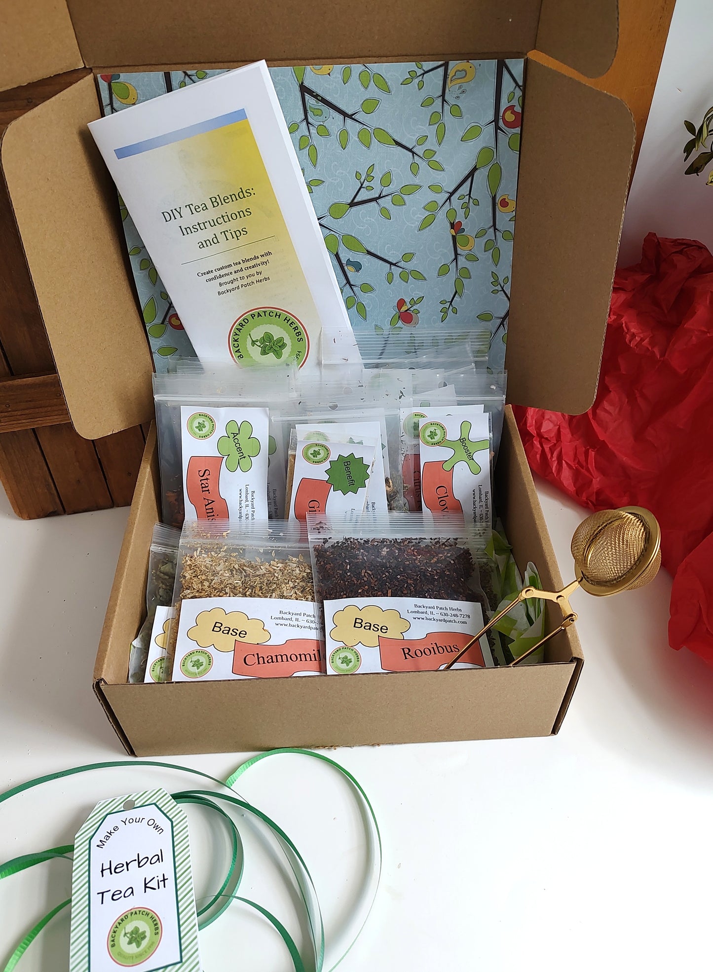 DIY Herb Tea Making Kit, all you need to craft your own tea!