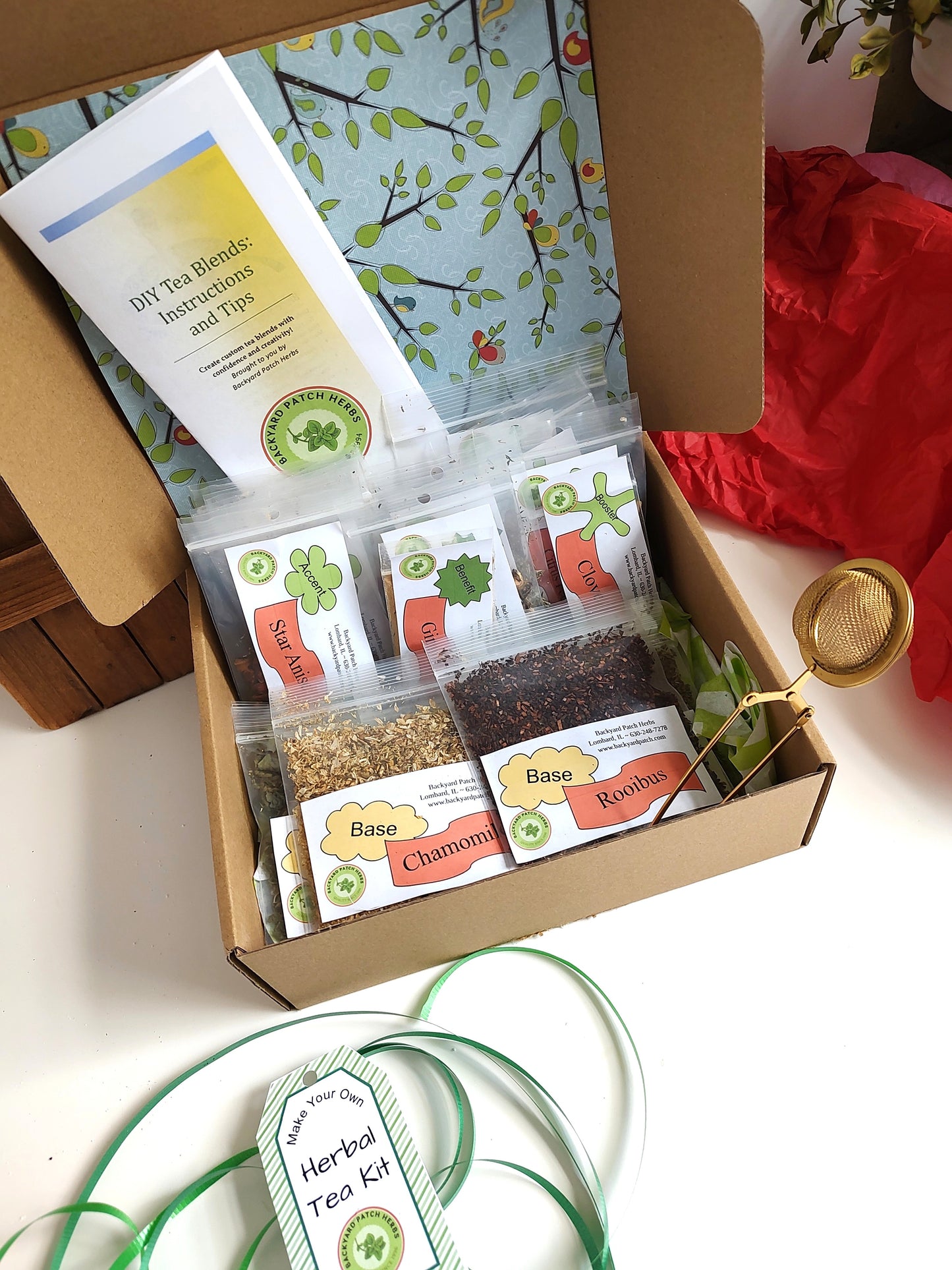 DIY Herb Tea Making Kit, all you need to craft your own tea!
