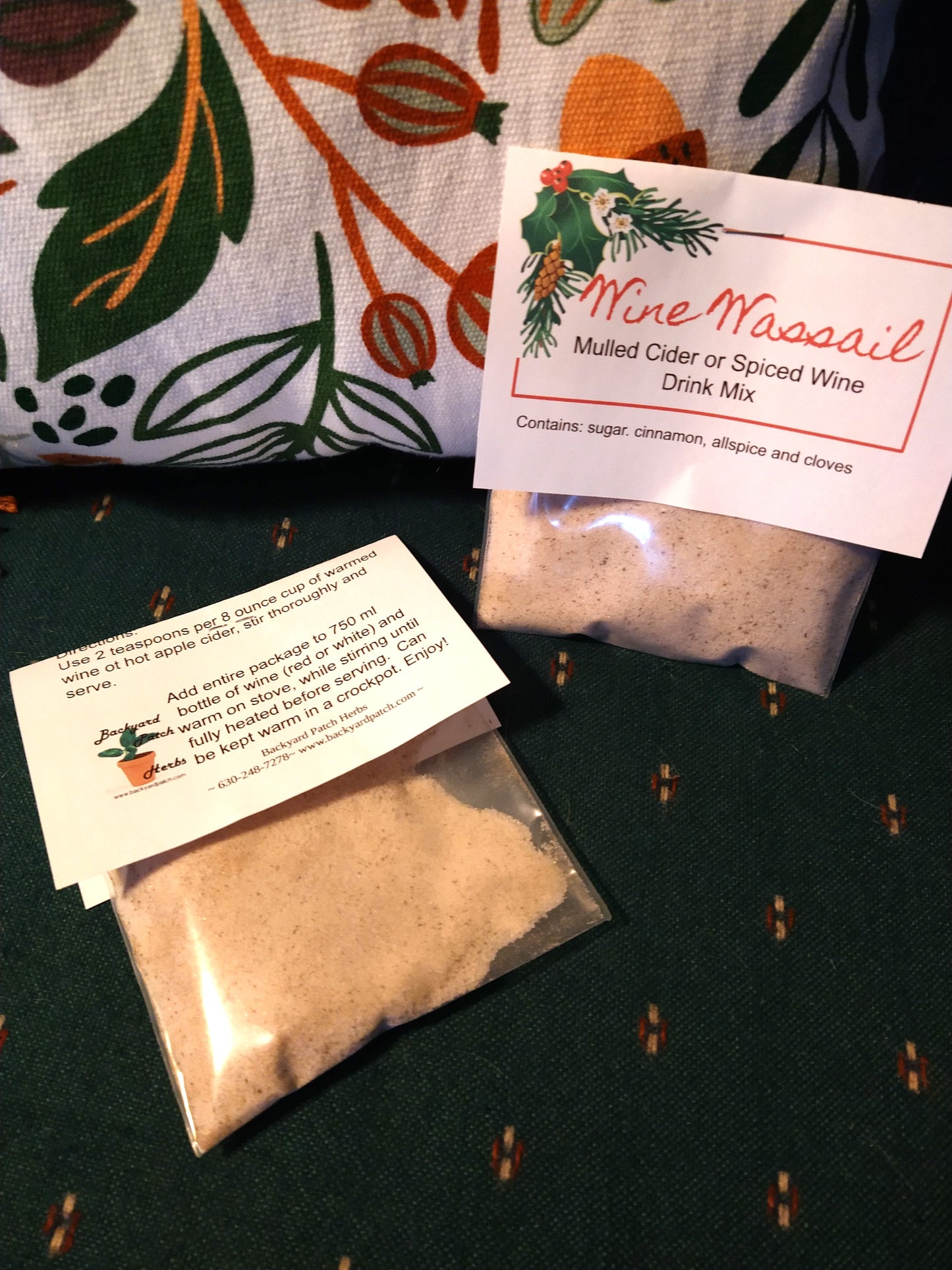 Hot Spiced Wine Blend, makes hot cider and wine into a treat