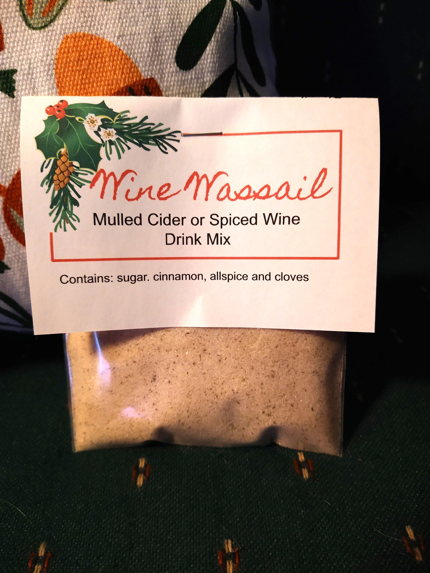 Hot Spiced Wine Blend, makes hot cider and wine into a treat