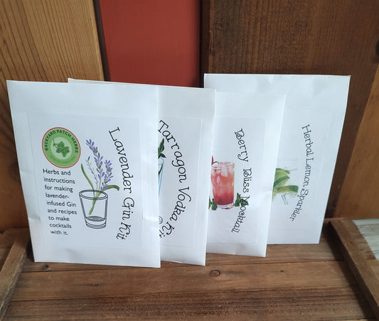 DIY Cocktail/ Mocktail Kits, make flavored vodka and gin, berry flavored summer drinks and more