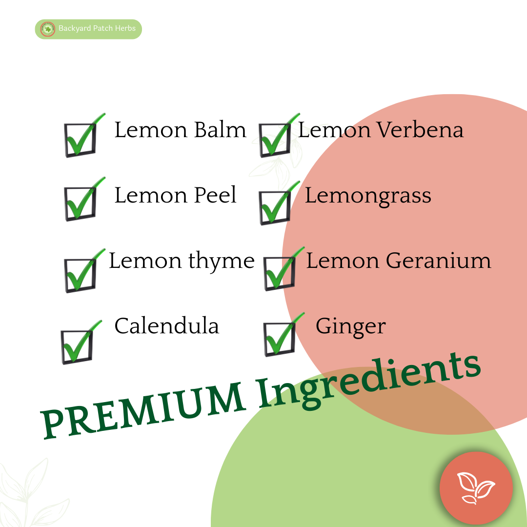 Herbal Tea Lemon Ginger Loose Tea, no caffeine