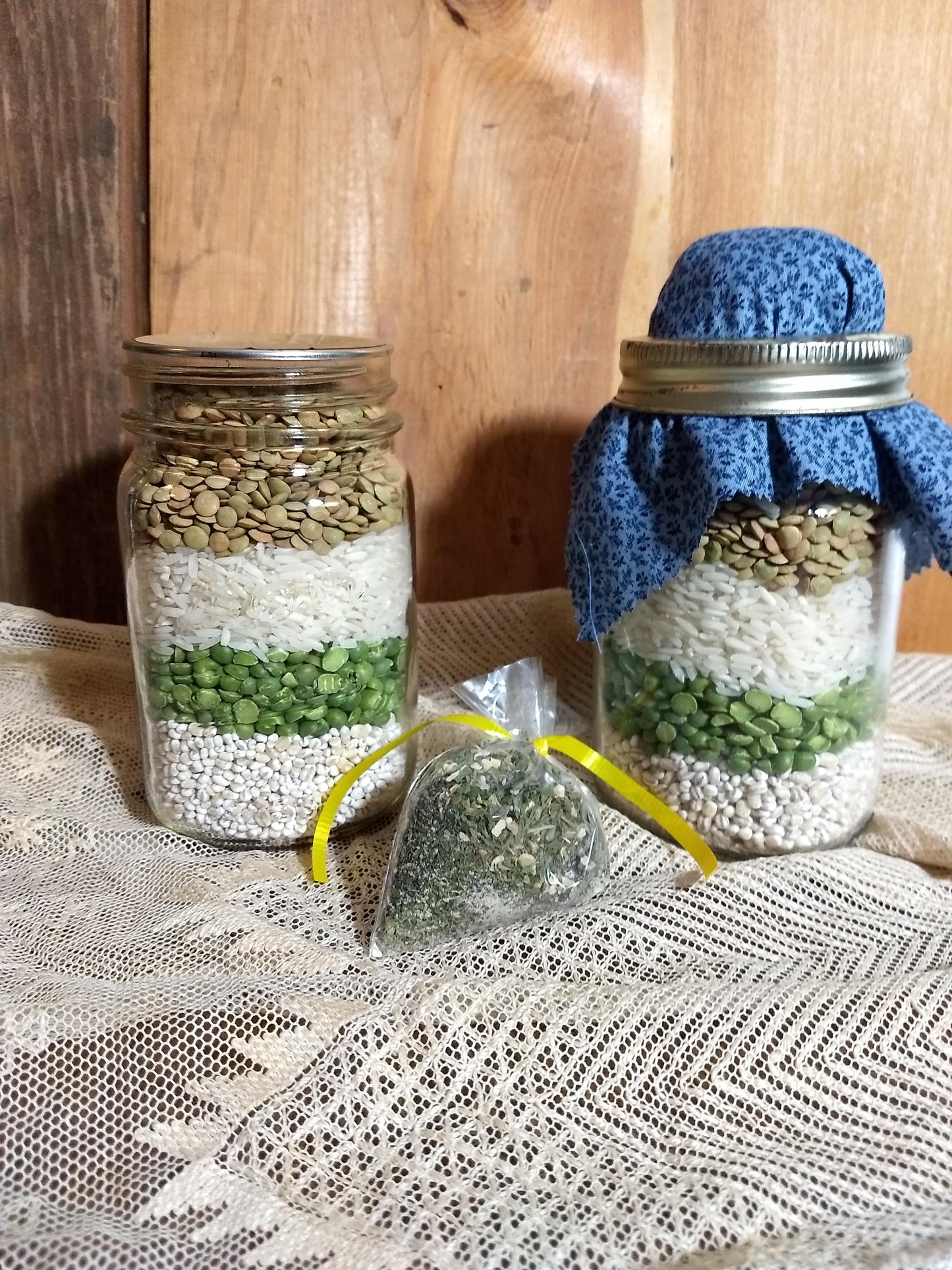 Jar Soup Mix "Hearty Homestead" Soup, in a Mason Jar