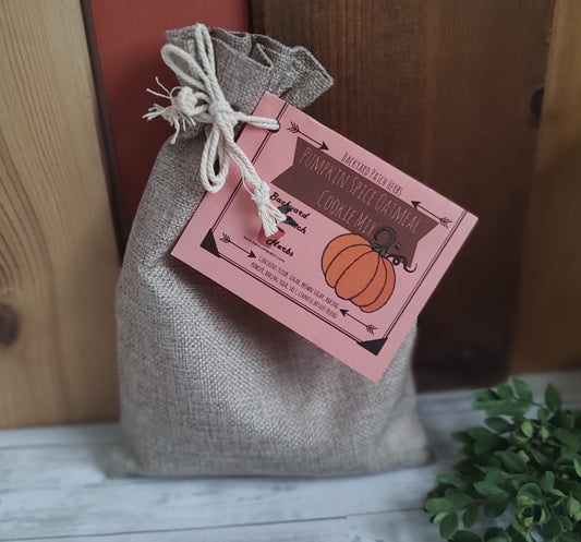 Pumpkin Spice Cookie Mixes, Oatmeal cookies with spices along with raisins or cranberries, you choose