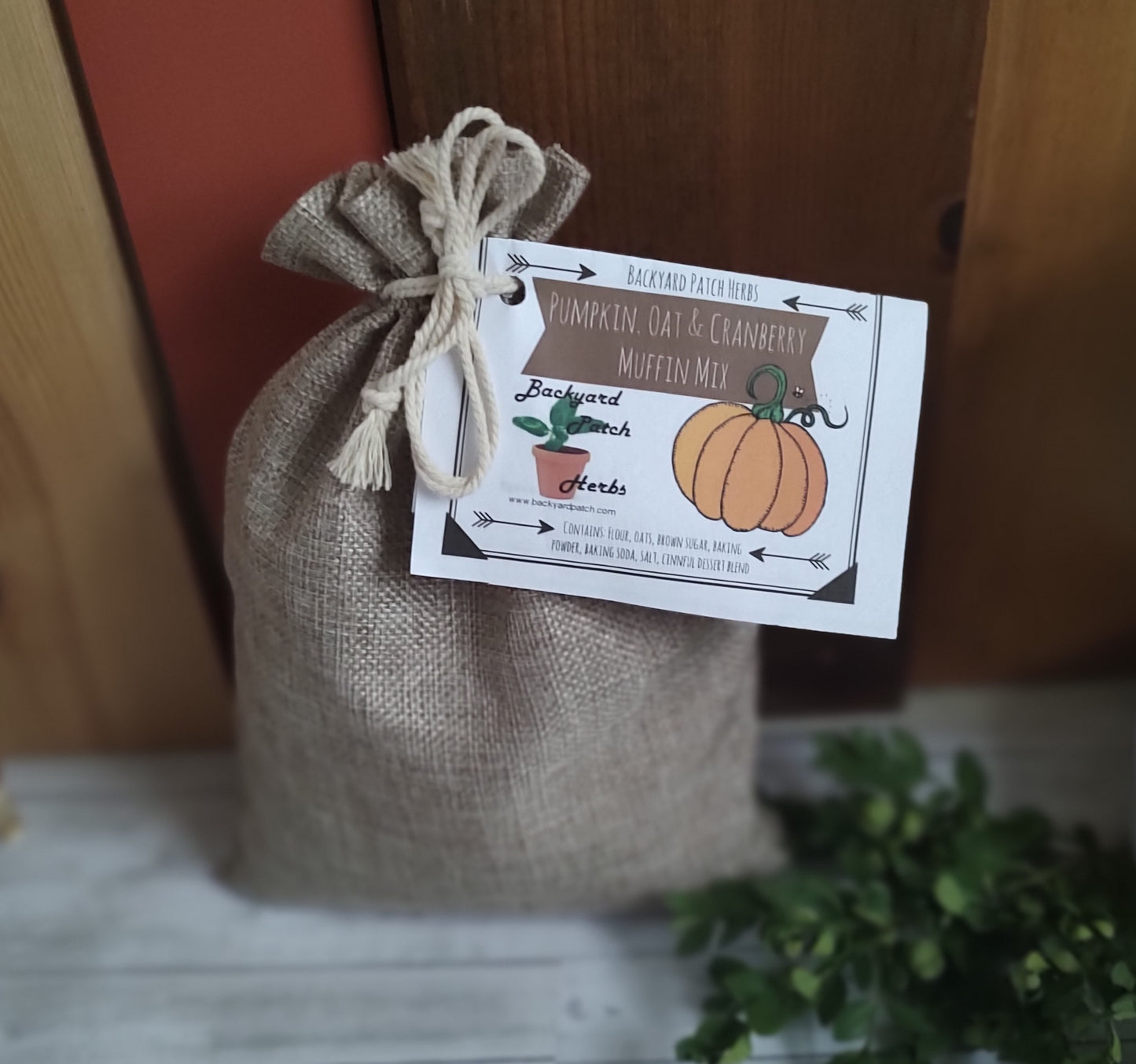 Dry Muffin Mixes, buyer's choice, many flavors, herb-infused, makes 12 muffins. Pumpkin Spice, Lemon, Poppy Seed