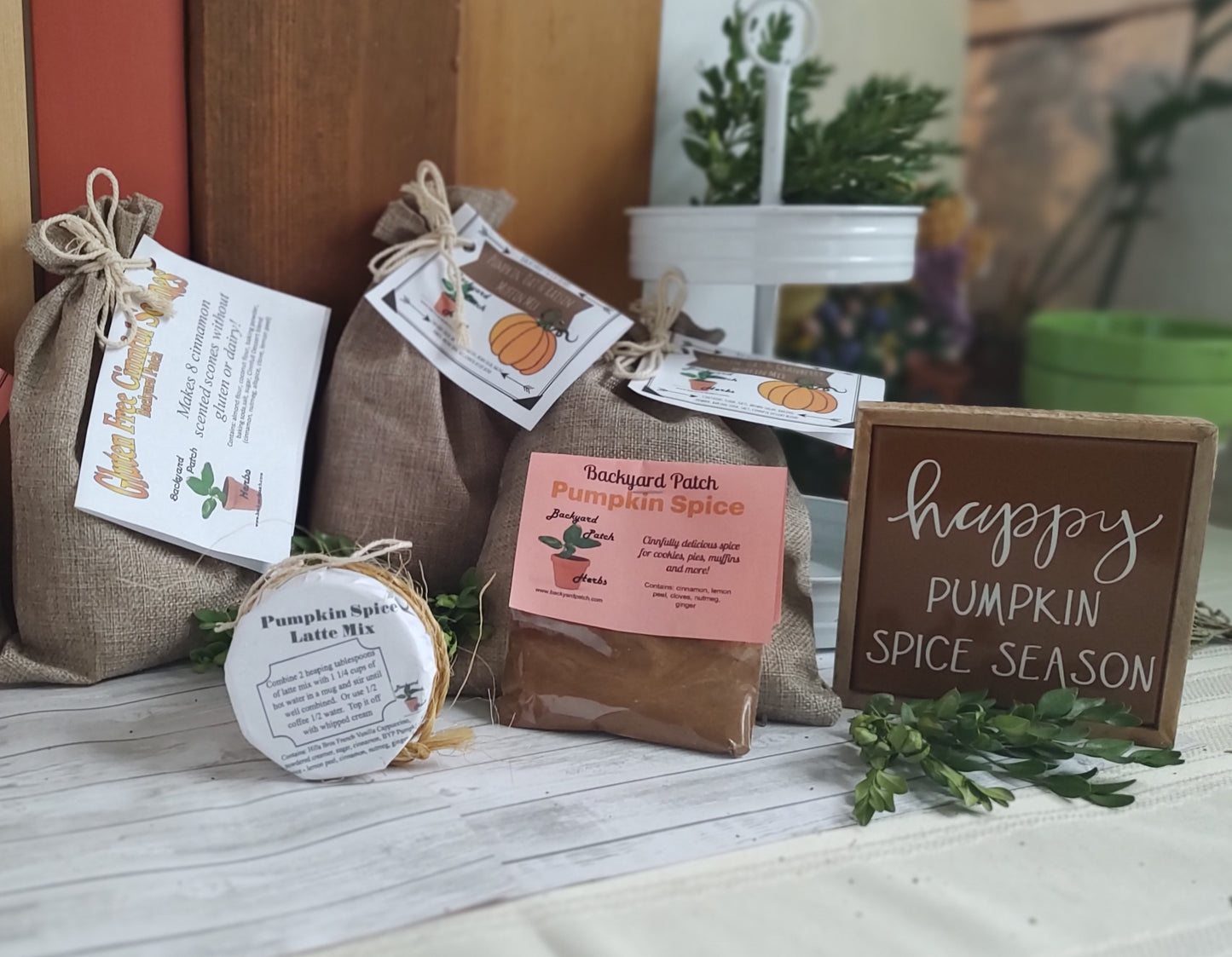 Pumpkin Spice Cookie Mixes, Oatmeal cookies with spices along with raisins or cranberries, you choose