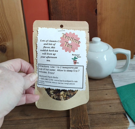 Teatime Loose Herbal Teas, Chamomile, orange, rosehips & Hibiscus