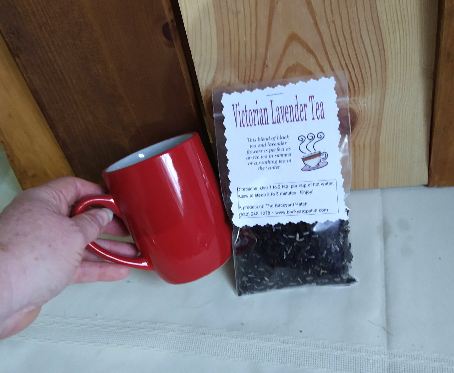 Historic and Heartfelt Black Tea Blends from Backyard Patch Herbs, Victorian Lavender, Specialty Black Teas with Herbs, loose tea