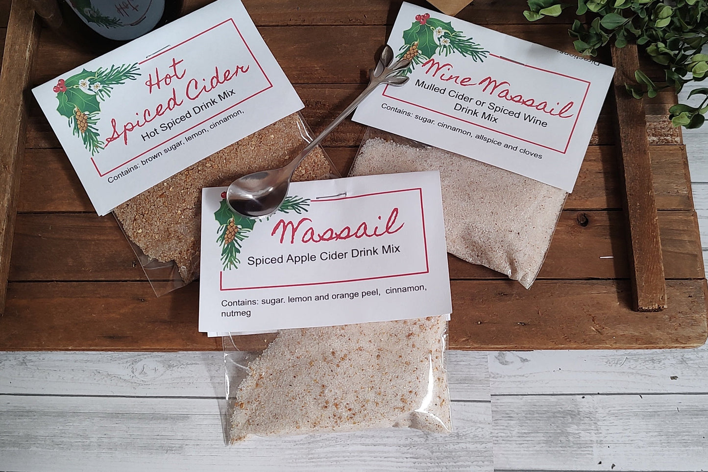 Hot Spiced Wine Blend, makes hot cider and wine into a treat