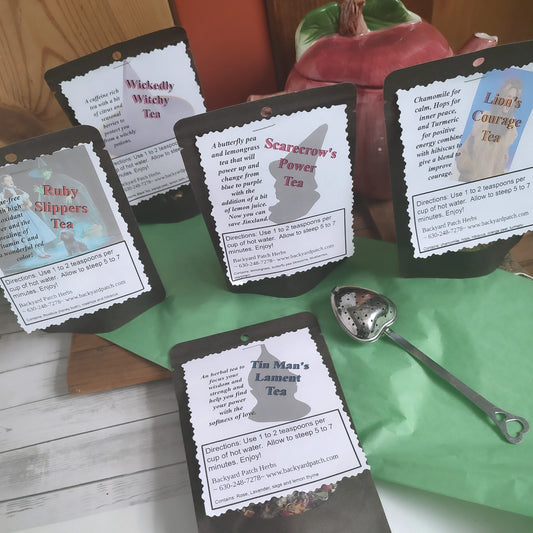 Wizard of Oz themed teas; Ruby Slippers, Wickedly Witchy and more