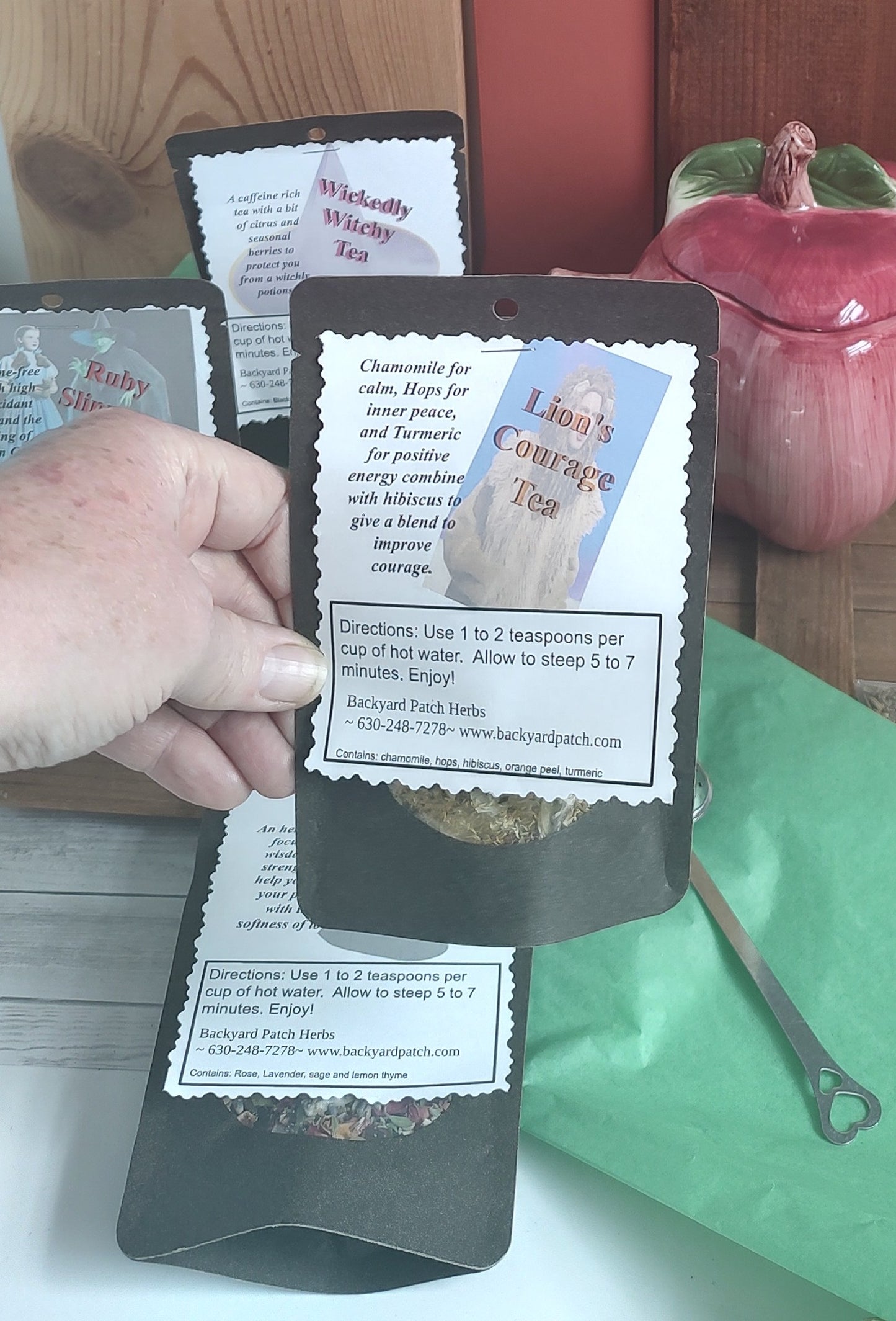 Wizard of Oz themed teas; Ruby Slippers, Wickedly Witchy and more