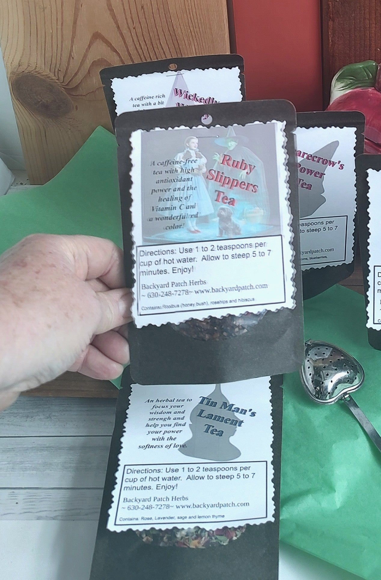 Wizard of Oz themed teas; Ruby Slippers, Wickedly Witchy and more