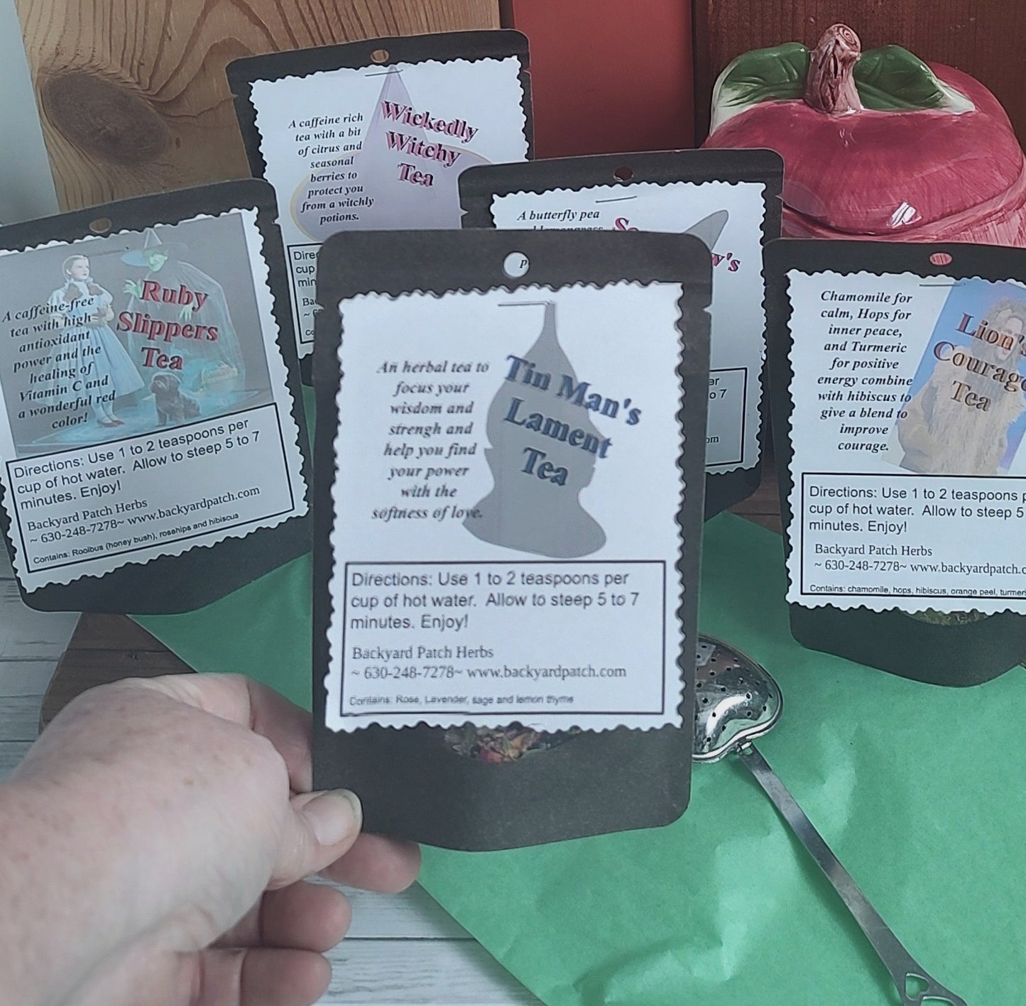 Wizard of Oz themed teas; Ruby Slippers, Wickedly Witchy and more