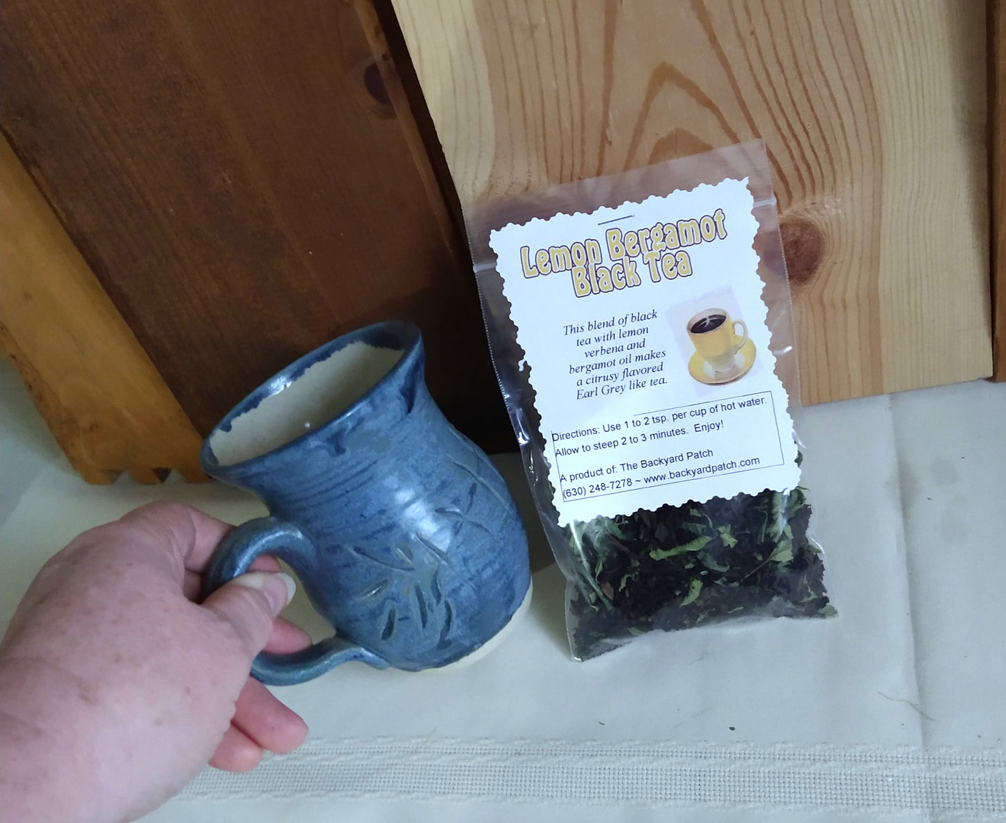 Historic and Heartfelt Black Tea Blends from Backyard Patch Herbs, Victorian Lavender, Specialty Black Teas with Herbs, loose tea