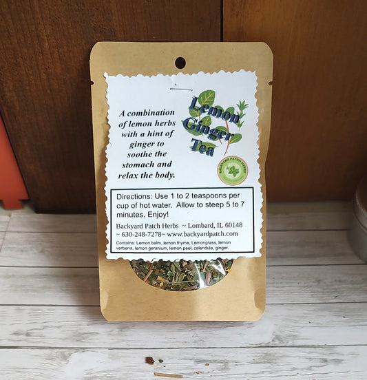Herbal Tea Lemon Ginger Loose Tea, no caffeine