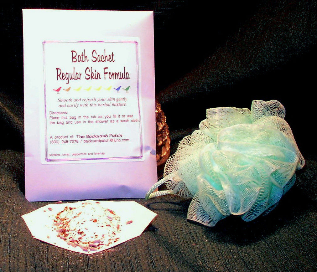 Herb infused Bath Bags, Bath Sachets, Tranquil bath, Shower Bags