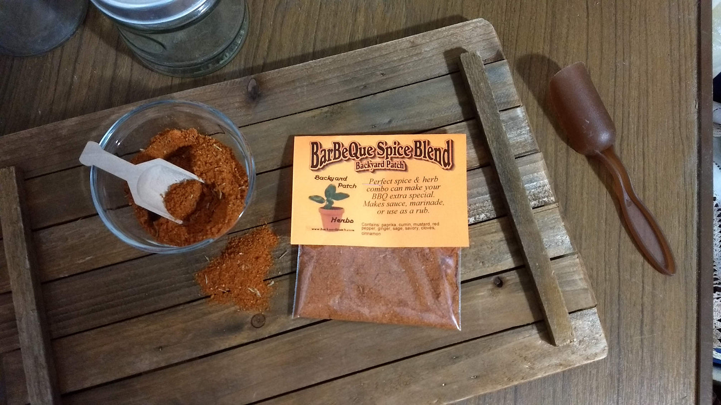 Bar-B-Que Spice Blend, salt-free barbecue sauce mix, dry meat rub or marinade