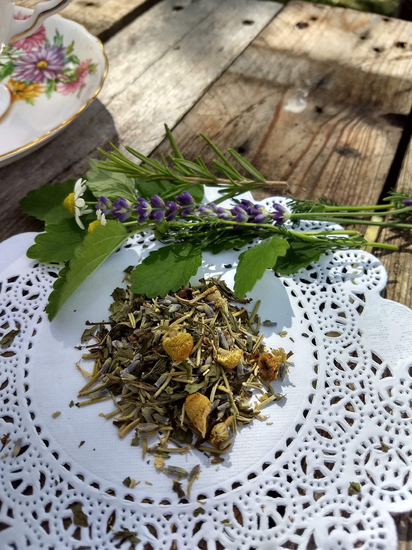 Calming Spirit Loose Herbal Tea, mint, lavender, chamomile, cloves