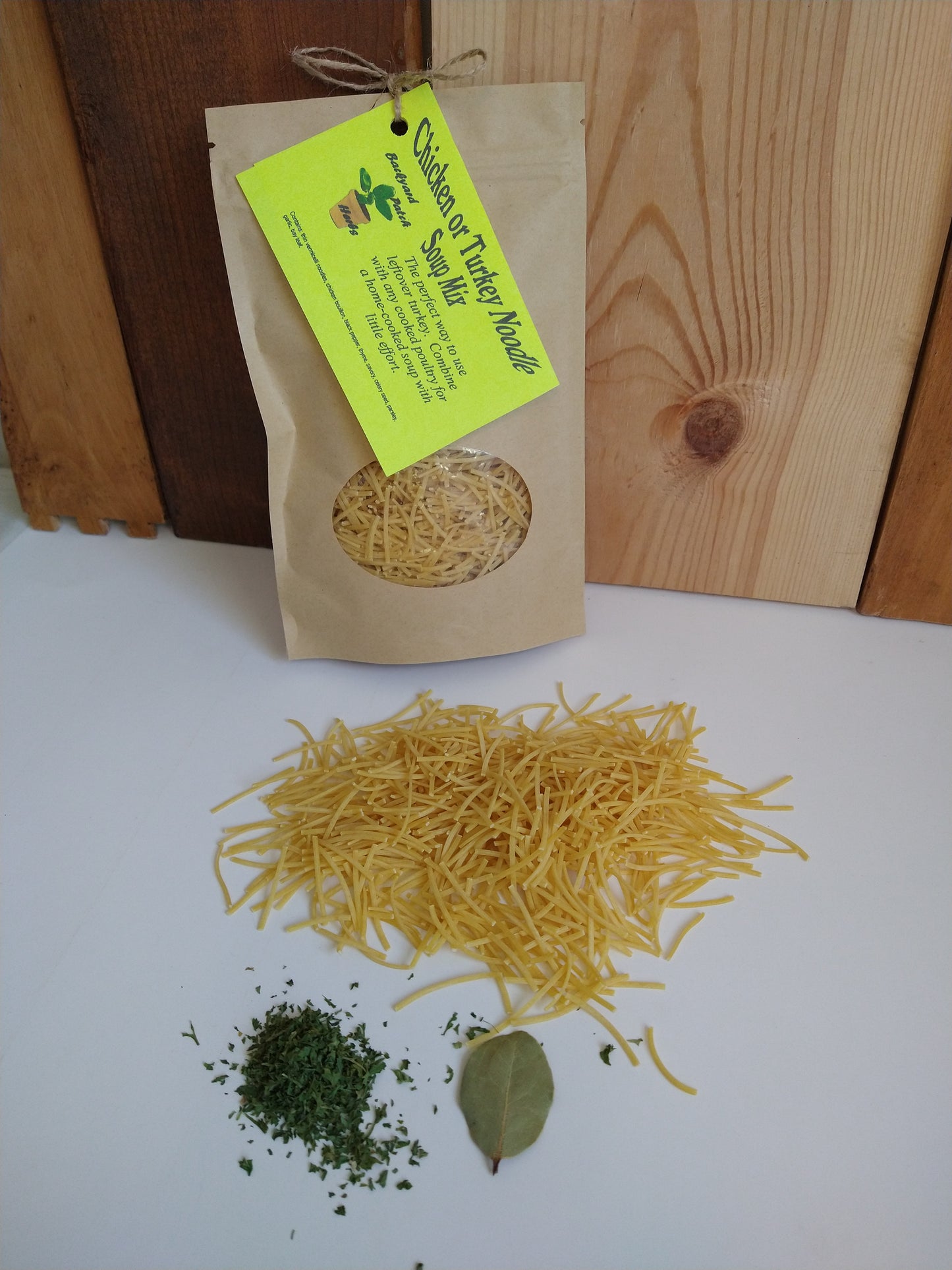 Chicken Noodle Dry Soup Mix, Gourmet dry soup mix, hand-blended, salt-free, dry soup mix