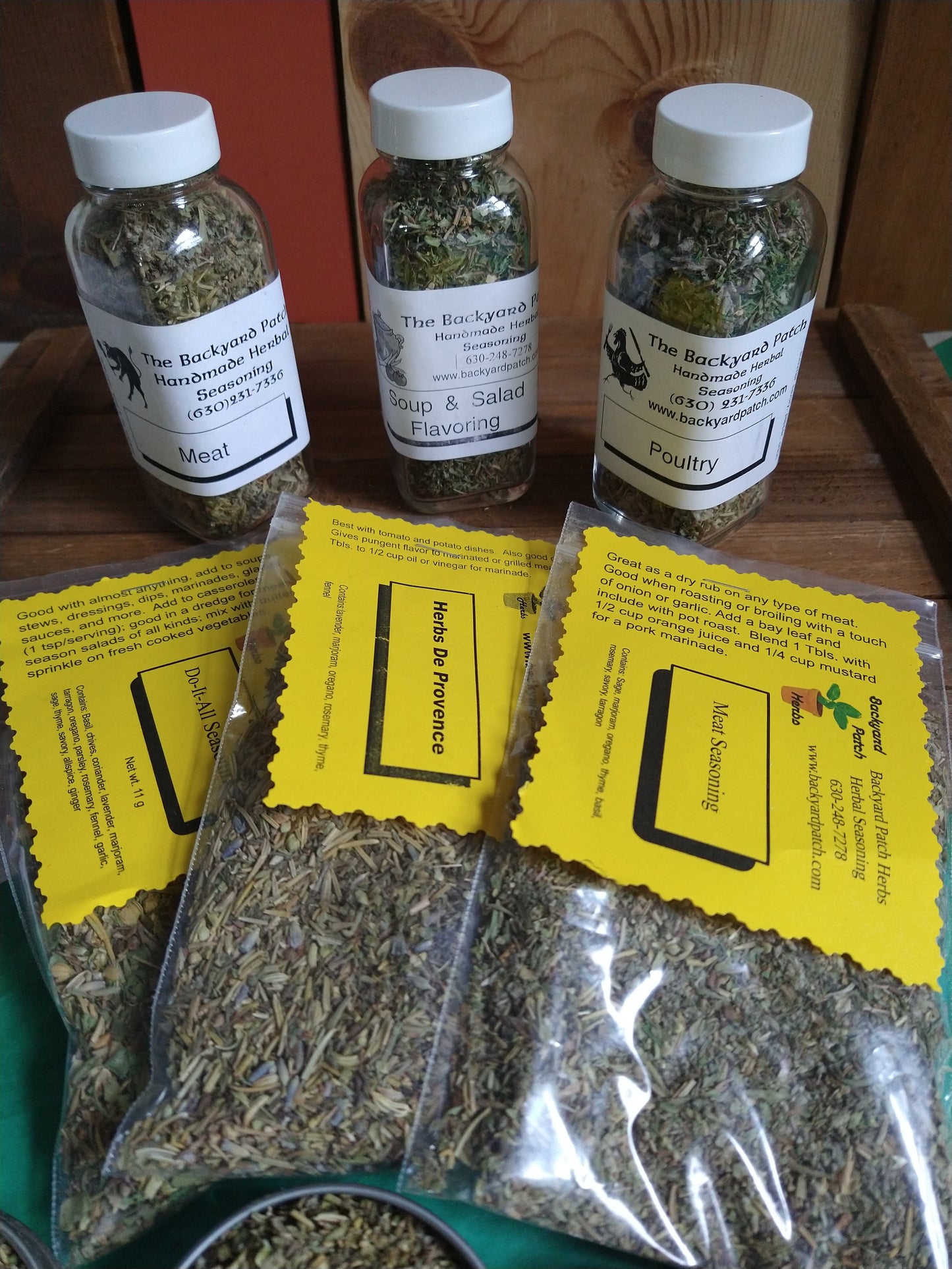 Fine Herbs and Herbs de Provence, Salt-Free Herb Seasoning Blends with no preservatives