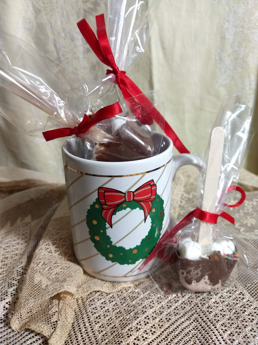 Hot Chocolate Spoons, milk chocolate on a stick to make Hot Cocoa